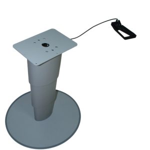 Primero Comfort enostebrna dvižna miza, 315-675 mm, srebrno-siva