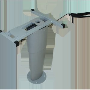 Primero Comfort enostebrna dvižna miza, 325-685 mm, srebrno-siva