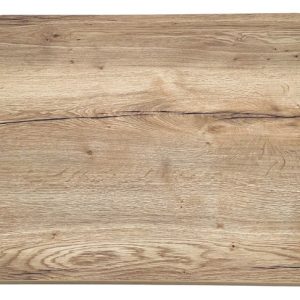 Lahka namizna plošča - Plošča v videzu hrasta - Matirana bela spodnja stran - Robovi v videzu hrasta - Majhna