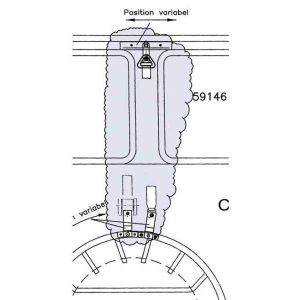 Prilagoditev tritočkovnega varnostnega pasu VW T5 panelni kombi - Komplet 2