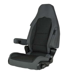 Pilotski sedež S 10.1, prevleka Tavoc2, siva/črna f. Na sovoznikovi strani