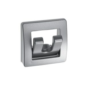 Kljuka za plašče / Stenska kljuka - Srebrna mat - Drsno pakirano v blistru