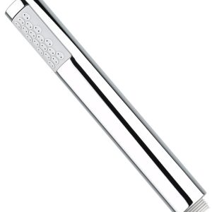 Ročna prha z navojem 1/2" z ročaji proti vodni kamnitosti - kromirano jeklo in siva barva