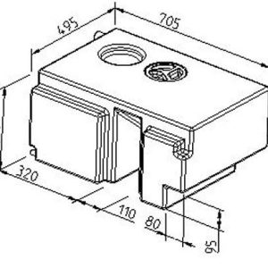 Rezervoar za svežo vodo Ford Transit iz leta 2000