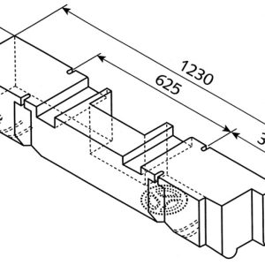 Rezervoar za vodo za Volkswagen T4 1990-2003 - 53 litrov - EV 1104