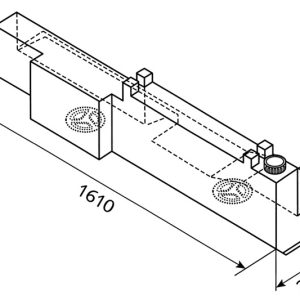 Rezervoar za vodo 59 l desno - EV 1410