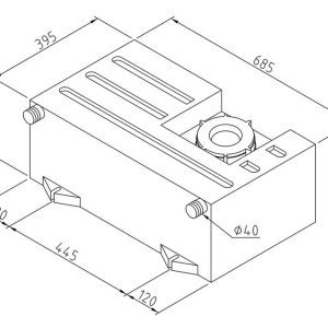 Rezervoar za vodo 60 litrov