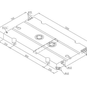 Rezervoar za svežo vodo/odpadno vodo 110 litrov
