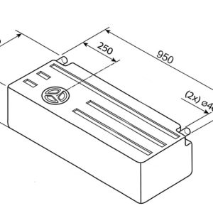 Univerzalni rezervoar za vodo EV1802 - 89 litrov