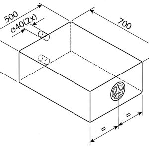 Rezervoar za svežo in odpadno vodo - 85 l - EV 1801