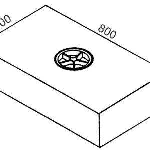 Univerzalni rezervoar za svežo in odpadno vodo 90S - 90 l - črn