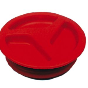 Vhodni pokrov rdeče barve Ø150mm