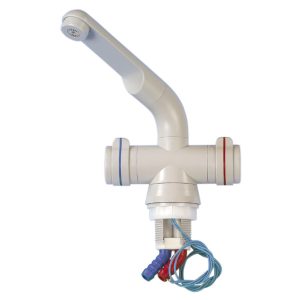 Kompaktna mešalna baterija - svetlo siva