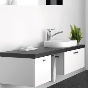 Visokokakovostna mešalna baterija z enim vzvodom serije Capri - krom - 170 mm