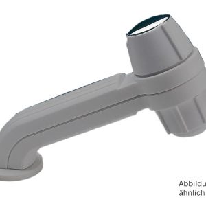 Mešalnik za prho CARLETTA z medeninastim ventilom in samodejnim stikalom - siv