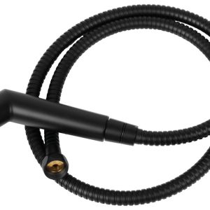 Tuš set z zapornim ventilom - Črna mat