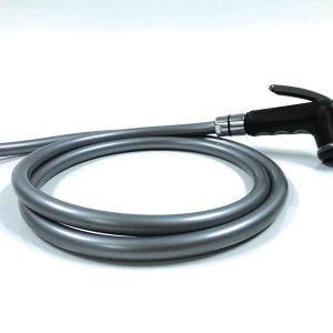 Vzvodna prha s cevjo - črna