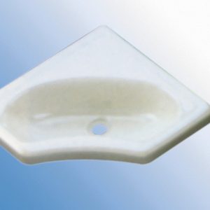 Kotni umivalnik Mini 345x345x116 mm, bela