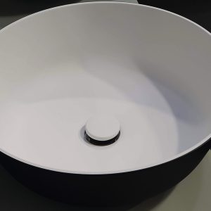 Okrogel umivalnik iz materiala Ocritech