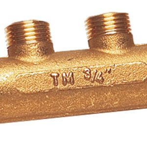 Medeninasti kolektor za svežo vodo s 4 izhodi