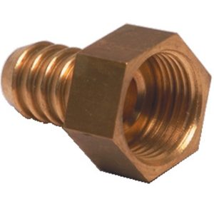 Medeninasti iztok ravni 1/2" x 10 mm