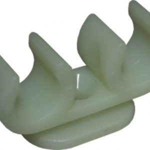 Sistem za cevi Uni-Quick 12 mm: dvojna plastična objemka za cevi, 5 kosov