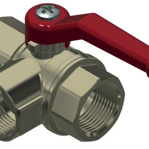 3-stopenjska aluminijasta zaporna pipa, 1/2" notranji navoj, z dolgim ročajem