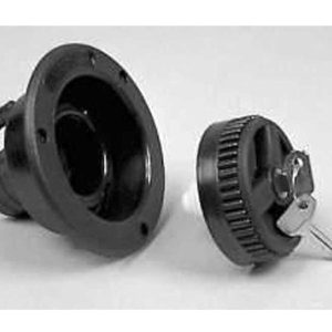 Kratek vrat za polnjenje - črn - 40 mm - ohlapen