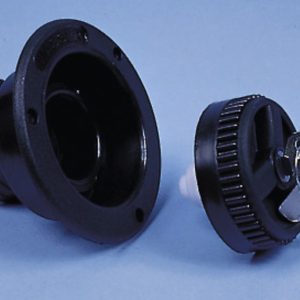 Kratek polnilni vrat, črn, 40 mm