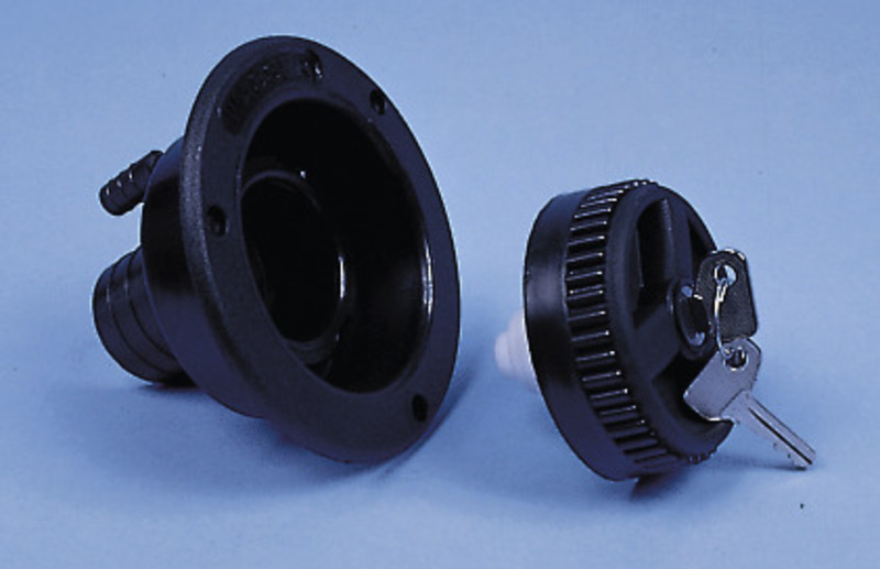 Kratek polnilni vrat, črn, 40 mm