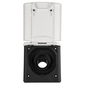 Polnilni vrat z magnetno zaklopko - bel - ohlapen