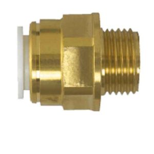 Vijačni priključek z zunanjim navojem 3/8", medenina