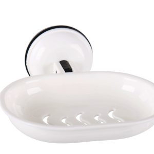 Držalo za milo s priseskom - belo