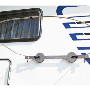 Zaslon za zasebnost/pršna zavesa se lahko pritrdi z zložljivim priseskom