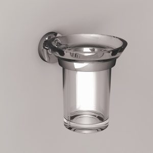 Držalo za skodelico iz kromiranega nerjavečega jekla