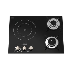 Hibridni plinski štedilnik 2xplin + 1xindukcija, električni vžig kW 12V