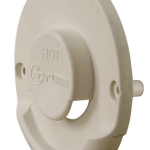 Zunanji del kamina kremno bele barve za stenske kamine ZR 80