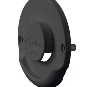 Črni zunanji dimniški del za stensko nameščen komplet dimnikov ZR 80