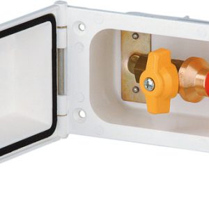 Varianta napajalne lopute - zunanji priključek za utekočinjeni naftni plin s cilindrično ključavnico - bela