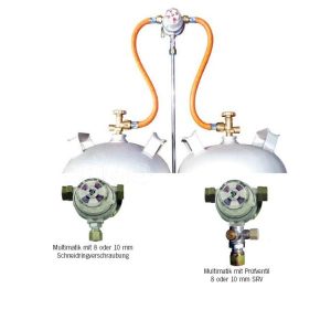 Multimatik sistem z 2 steklenicami 30 mbar izhod 10 mm