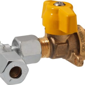 Odcepni ventil kratek s prirobnico - RVS8 x vtična spojka