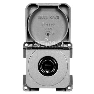 Vgrajena vtičnica 12V s pokrovom Barva: siva (ohlapna)