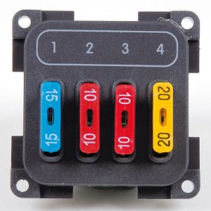 Modul varovalk s 4 varovalkami