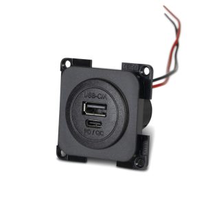 Napajanje USB-C/-A dvojna vtičnica PD/QC