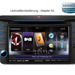 Navigacijski sistem Womo: daljinski upravljalnik na volanu VW T5 adapter Kenwood