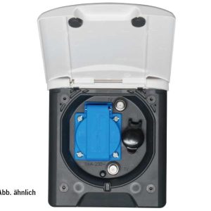 Univerzalna vtičnica za markizo 12V z magnetnim lovilcem svetlo siva