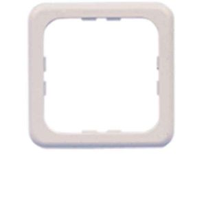 Okvir za vtičnico z eno vtičnico, bel, ohlapen