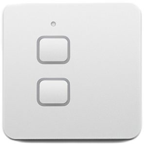 Nereide stikalo za luč 2S z vgrajeno funkcijo zatemnitve - srebrno