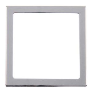 Pokrovni okvir, enojni, 62x62 mm, srebrni krom (ohlapno)