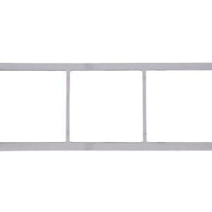 Pokrivni okvir 3-kanalni 62x168mm, srebrni krom (ohlapno)